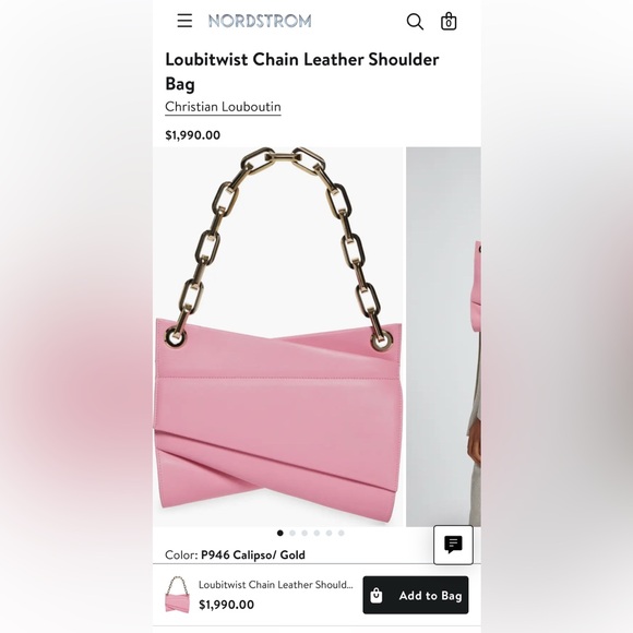 Loubitwist Chain Leather Shoulder Bag ❤️❤️❤️Brand New Never Used❤️❤️❤️ - Picture 3 of 8